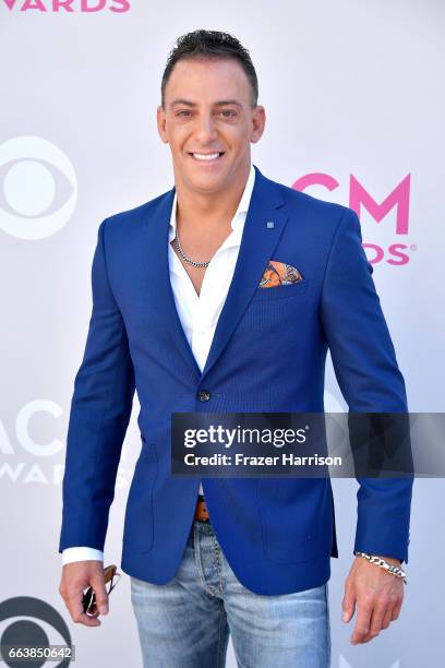 Recording artist Trent Tomlinson attends the 52nd Academy Of Country Music Awards at Toshiba Plaza on April 2, 2017 in Las Vegas, Nevada.