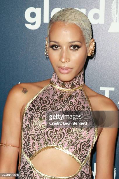 Model Isis King attends the 28th Annual GLAAD Media Awards at The Beverly Hilton Hotel on April 1, 2017 in Beverly Hills, California.