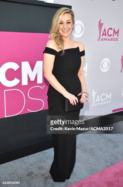 Recording artist Kellie Pickler attends the 52nd Academy Of Country Music Awards at Toshiba Plaza on April 2, 2017 in Las Vegas, Nevada.