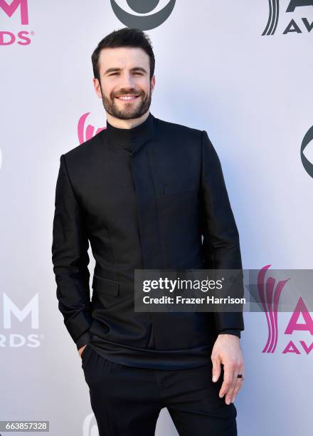 Recording artist Sam Hunt attends the 52nd Academy Of Country Music Awards at Toshiba Plaza on April 2, 2017 in Las Vegas, Nevada.