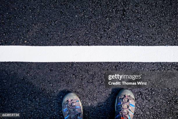 fresh painted stripe - central division stock pictures, royalty-free photos & images