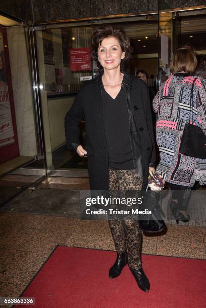 Marijam Agischewa attends the 'Aufguss' Premiere at Theatre Kurfuerstendamm on April 2, 2017 in Berlin, Germany.