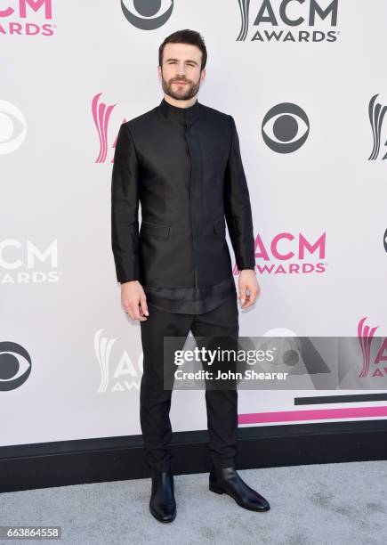Recording artist Sam Hunt attends the 52nd Academy Of Country Music Awards at Toshiba Plaza on April 2, 2017 in Las Vegas, Nevada.