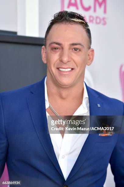 Recording artist Trent Tomlinson attends the 52nd Academy Of Country Music Awards at Toshiba Plaza on April 2, 2017 in Las Vegas, Nevada.