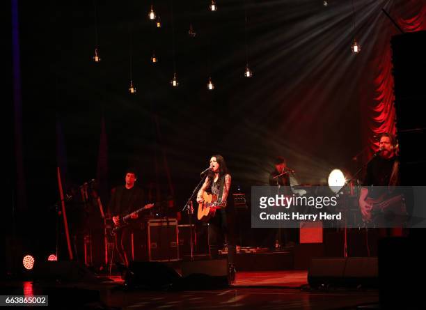 Amy Macdonald performs At Pavilion Theatre on April 2, 2017 in Bournemouth, England.