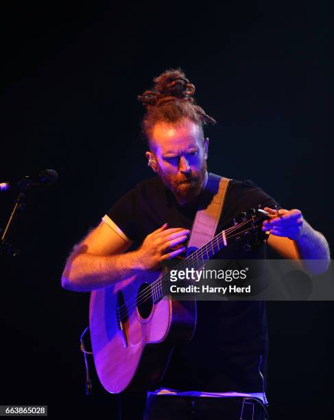 Newton Faulkner performs At Pavilion Theatre on April 2, 2017 in Bournemouth, England.