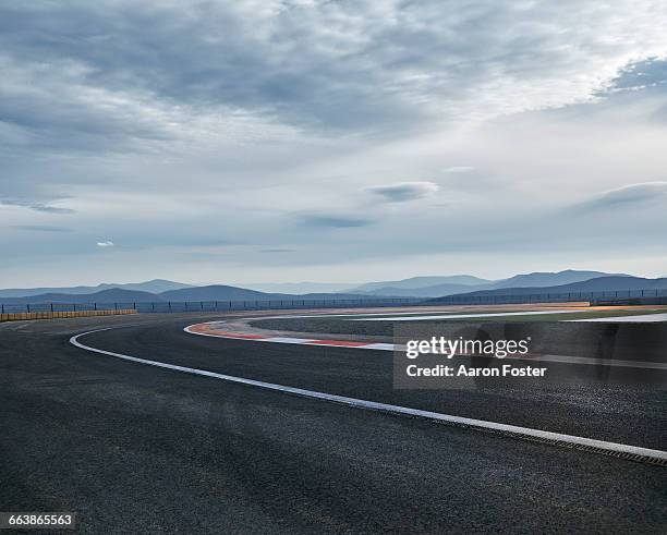 moody race track - motor racing track stock pictures, royalty-free photos & images