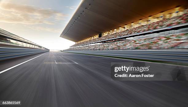 race track grand stand - bleachers stock pictures, royalty-free photos & images