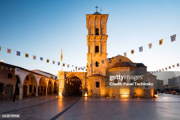 the church of saint lazarus in larnaca - ilha de chipre imagens e fotografias de stock