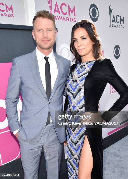 Co-host Dierks Bentley and Cassidy Black attend the 52nd Academy Of Country Music Awards at Toshiba Plaza on April 2, 2017 in Las Vegas, Nevada.