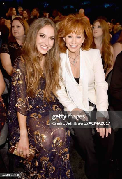 Singers Lauren Daigle and Reba McEntire attend the 52nd Academy Of Country Music Awards at T-Mobile Arena on April 2, 2017 in Las Vegas, Nevada.