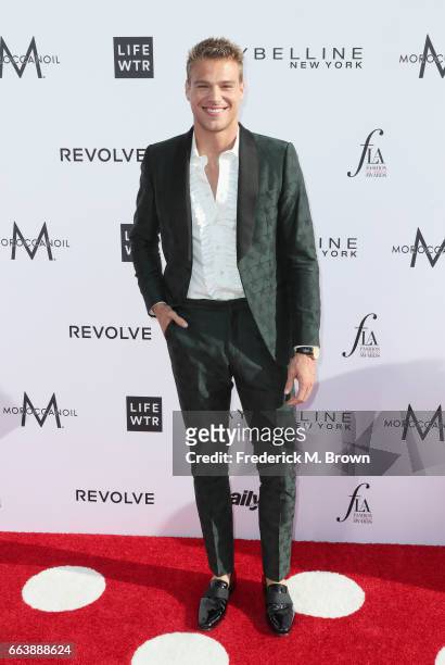 Model Matthew Noszka attends the Daily Front Row's 3rd Annual Fashion Los Angeles Awards at Sunset Tower Hotel on April 2, 2017 in West Hollywood,...