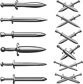 Set of the swords icons