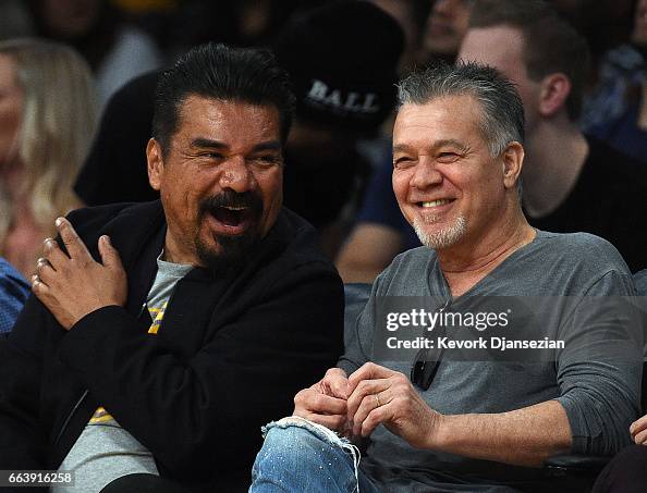 Celebrities At The Los Angeles Lakers Game Celebrities At The Los Angeles Lakers Game