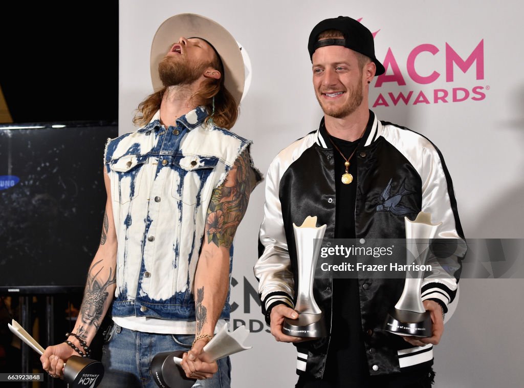 52nd Academy Of Country Music Awards - Press Room
