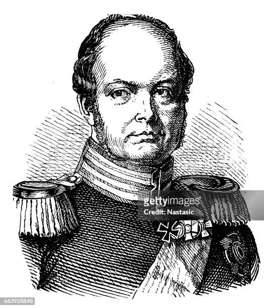 frederick william iv (1795-1861), prussian king - crown prince frederick william of prussia stock illustrations