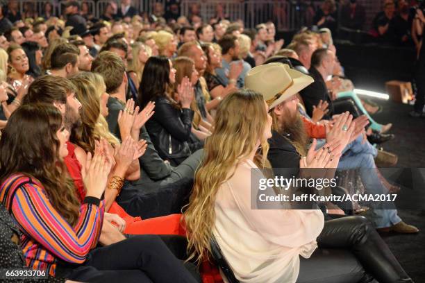 Guests attend the 52nd Academy Of Country Music Awards at T-Mobile Arena on April 2, 2017 in Las Vegas, Nevada.