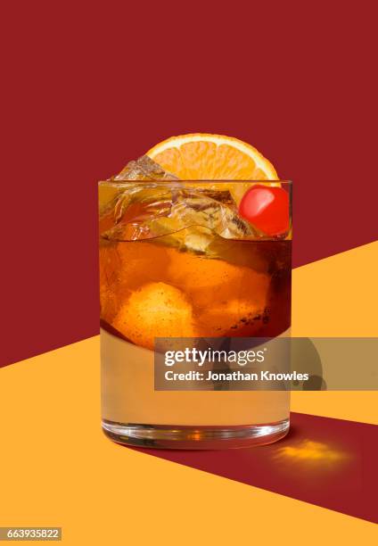 old fashioned - cocktail stock pictures, royalty-free photos & images