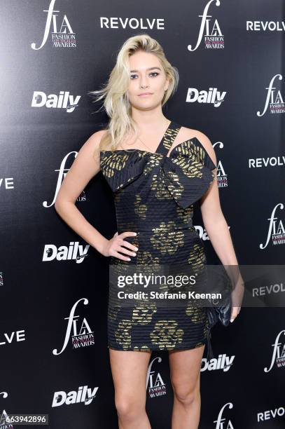 Tess Jantschek attends The Daily Front Row and REVOLVE FLA after party at Mr. Chow hosted by Mert Alas on April 2, 2017 in Los Angeles, California.