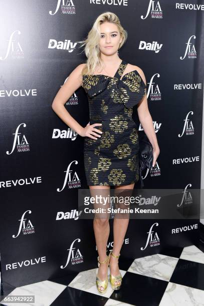 Tess Jantschek attends The Daily Front Row and REVOLVE FLA after party at Mr. Chow hosted by Mert Alas on April 2, 2017 in Los Angeles, California.
