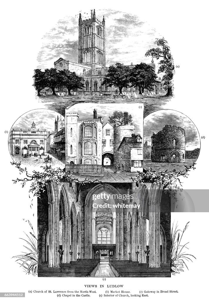 Views of Ludlow (Victorian engraving)