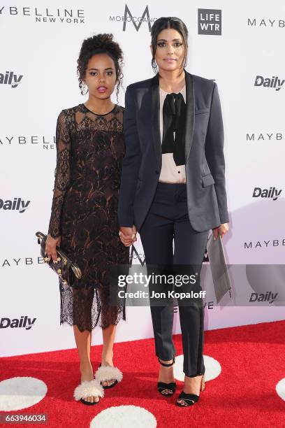 Ava Dash and Fashion designer Rachel Roy arrive at the Daily Front Row's 3rd Annual Fashion Los Angeles Awards at the Sunset Tower Hotel on April 2,...