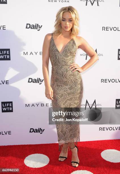 Jasmine Sanders arrives at the Daily Front Row's 3rd Annual Fashion Los Angeles Awards at the Sunset Tower Hotel on April 2, 2017 in West Hollywood,...