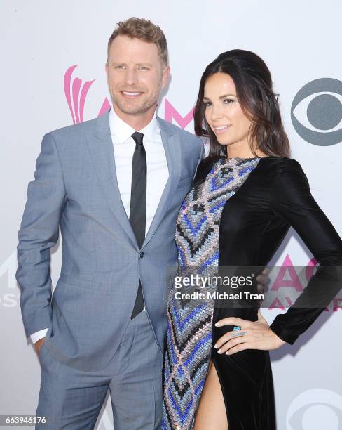 Dierks Bentley and Cassidy Black arrive at the 52nd Academy of Country Music Awards held at T-Mobile Arena on April 2, 2017 in Las Vegas, Nevada.