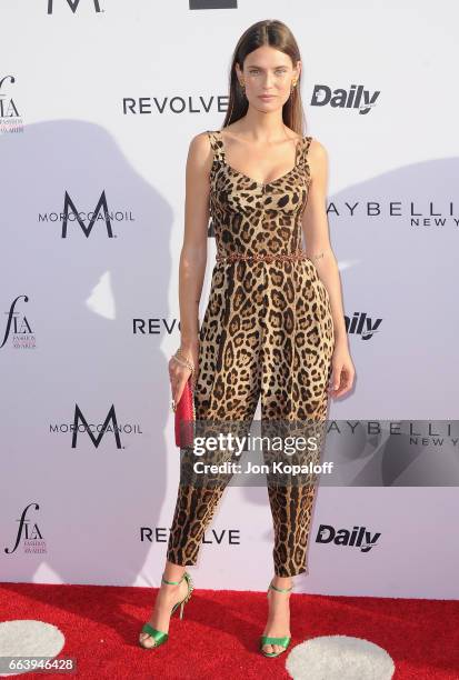 Model Bianca Balti arrives at the Daily Front Row's 3rd Annual Fashion Los Angeles Awards at the Sunset Tower Hotel on April 2, 2017 in West...