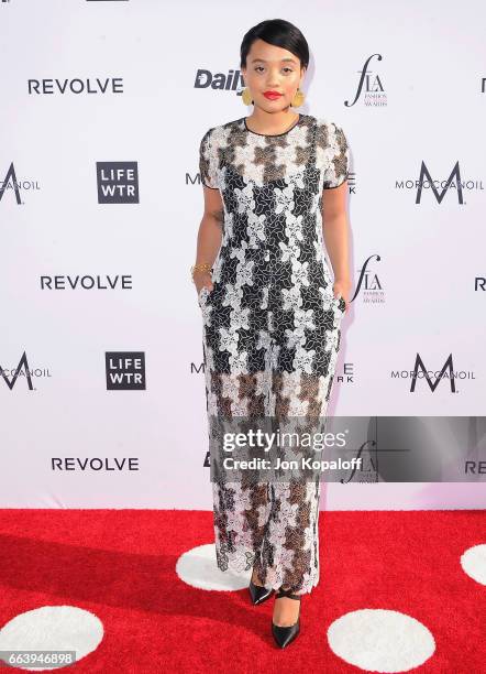 Actress Kiersey Clemons arrives at the Daily Front Row's 3rd Annual Fashion Los Angeles Awards at the Sunset Tower Hotel on April 2, 2017 in West...