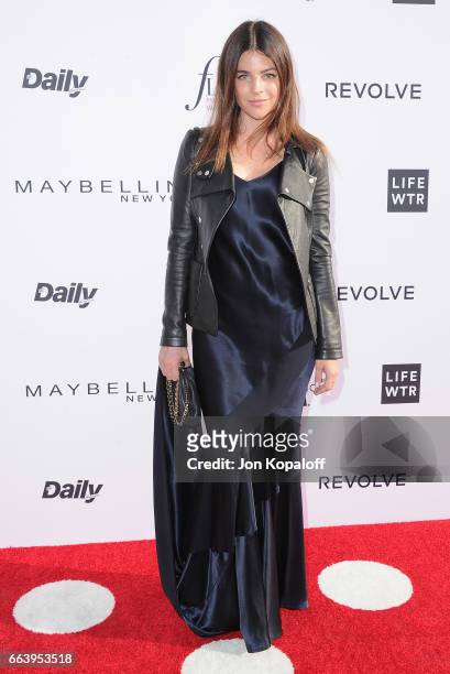 Model Julia Restoin Roitfeld arrives at the Daily Front Row's 3rd Annual Fashion Los Angeles Awards at the Sunset Tower Hotel on April 2, 2017 in...