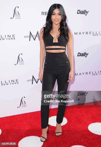 Teni Panosian arrives at the Daily Front Row's 3rd Annual Fashion Los Angeles Awards at the Sunset Tower Hotel on April 2, 2017 in West Hollywood,...