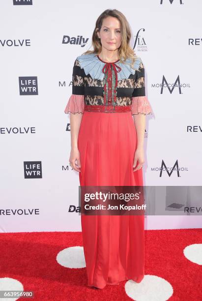 Honoree Samantha McMillen arrives at the Daily Front Row's 3rd Annual Fashion Los Angeles Awards at the Sunset Tower Hotel on April 2, 2017 in West...
