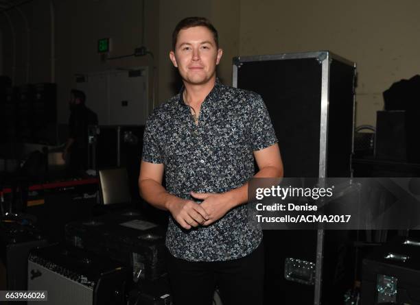 Singer Scotty McCreery attends the ACM Awards official after party at The Joint inside the Hard Rock Hotel & Casino on April 2, 2017 in Las Vegas,...