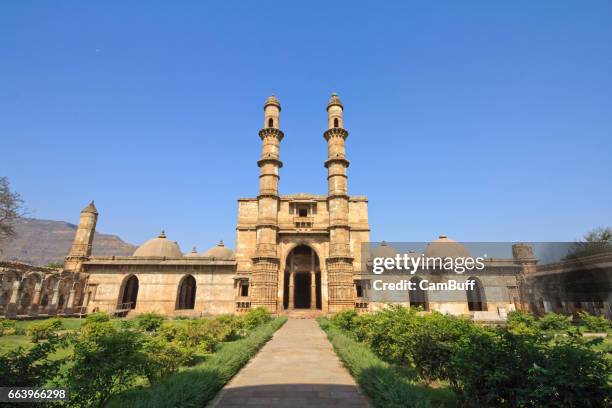 jama masjid, champaner – unesco world heritage site. champaner, gujarat. - ahmedabad stock pictures, royalty-free photos & images