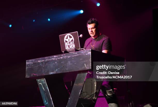 Dee Jay Silver spins during the ACM Awards official after party at The Joint inside the Hard Rock Hotel & Casino on April 2, 2017 in Las Vegas,...