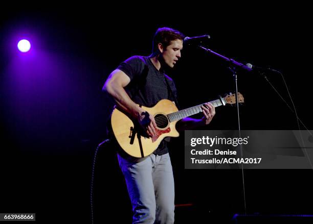 Musician Walker Hayes performs onstage at the ACM Awards official after party at The Joint inside the Hard Rock Hotel & Casino on April 2, 2017 in...