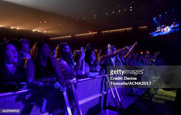 Fans attend the ACM Awards official after party at The Joint inside the Hard Rock Hotel & Casino on April 2, 2017 in Las Vegas, Nevada.