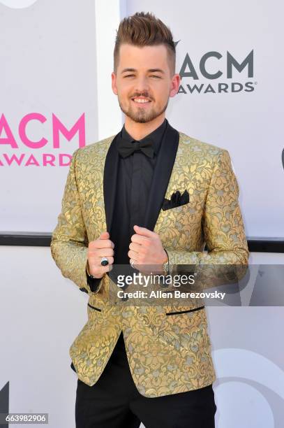 Singer-songwriter Chase Bryant arrives at the 52nd Academy Of Country Music Awards on April 2, 2017 in Las Vegas, Nevada.