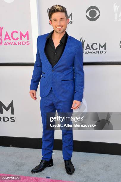 Michael Ray arrives at the 52nd Academy Of Country Music Awards on April 2, 2017 in Las Vegas, Nevada.