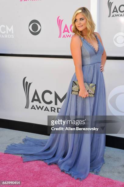 Recording artist Lauren Alaina arrives at the 52nd Academy Of Country Music Awards on April 2, 2017 in Las Vegas, Nevada.