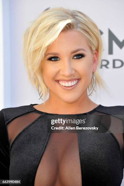 Personality Savannah Chrisley arrives at the 52nd Academy Of Country Music Awards on April 2, 2017 in Las Vegas, Nevada.