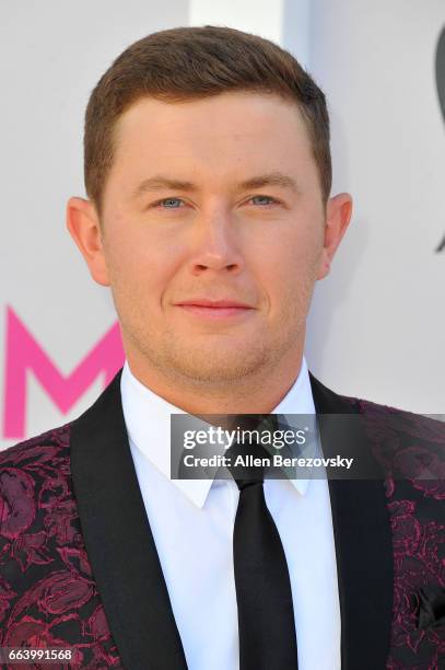 Singer Scotty McCreery arrives at the 52nd Academy Of Country Music Awards on April 2, 2017 in Las Vegas, Nevada.