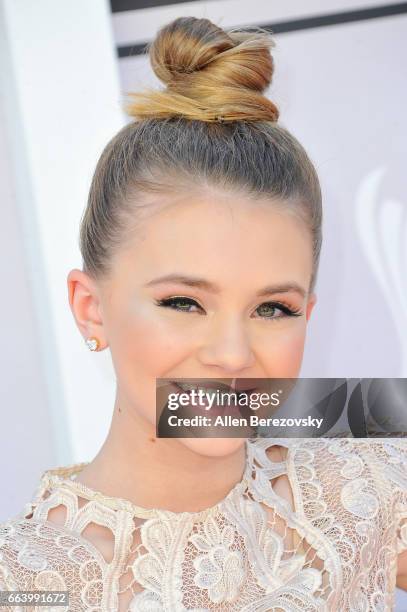 Recording artist Tegan Mariea arrives at the 52nd Academy Of Country Music Awards on April 2, 2017 in Las Vegas, Nevada.