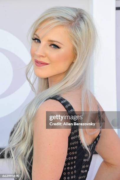 Recording artist Kayla Adams arrives at the 52nd Academy Of Country Music Awards on April 2, 2017 in Las Vegas, Nevada.