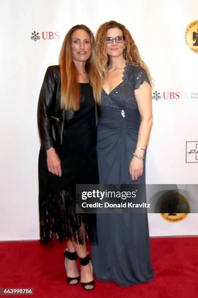 Liza Asner and Executive Director, Garden State Film Festival Margaret Fontana attend award dinner during the 2017 Garden State Film Festival at...