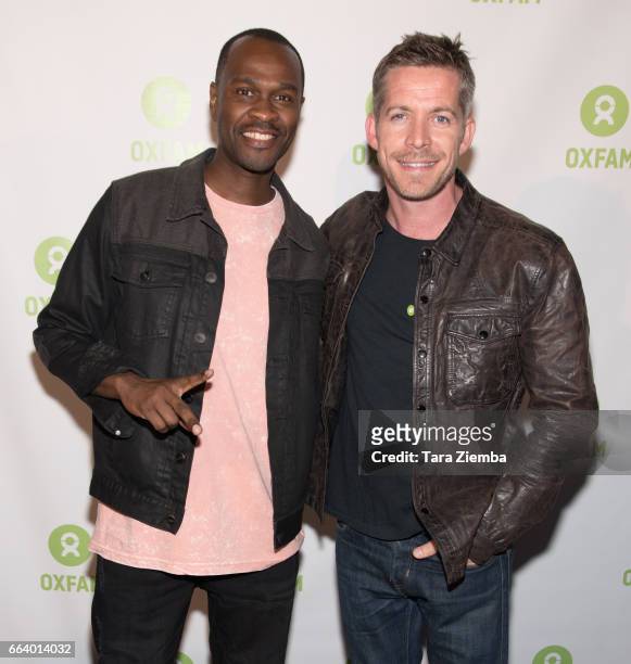 Actors Brian Hooks and Sean Maguire attend Comedy Not Conflict at The Viper Room on April 2, 2017 in West Hollywood, California.