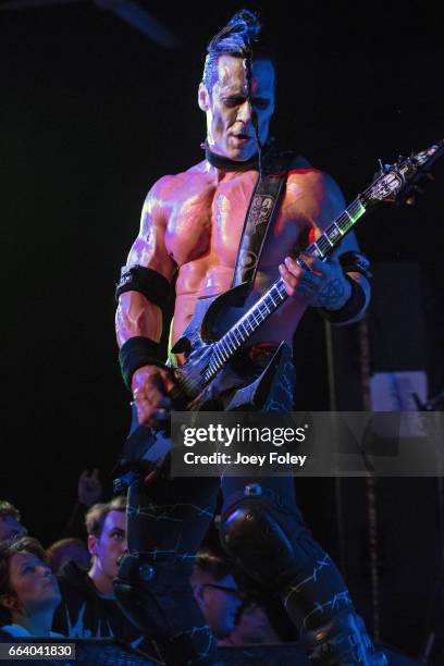 Doyle Wolfgang Von Frankenstein performs live onstage at The Emerson Theater on April 2, 2017 in Indianapolis, Indiana.