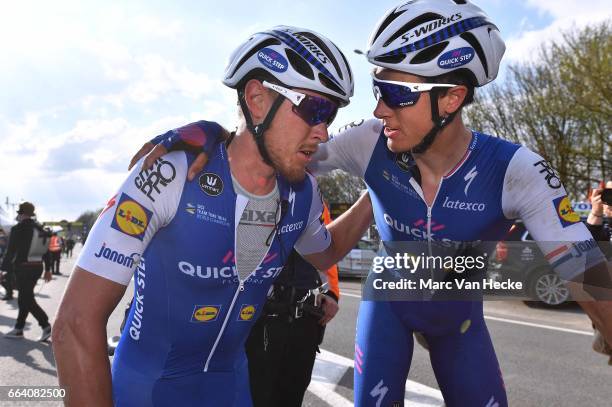 101st Tour of Flanders 2017 / Men Arrival / Matteo TRENTIN / Niki TERPSTRA / Celebration / Antwerpen - Oudenaarde / Ronde van Vlaanderen / RVV /