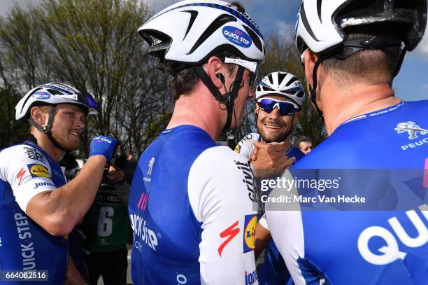 101st Tour of Flanders 2017 / Men Arrival / Tom BOONEN / Matteo TRENTIN / Celebration / Antwerpen - Oudenaarde / Ronde van Vlaanderen / RVV /